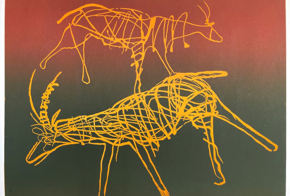 RESTLESS ANTELOPE, 2017  (LINOCUT)